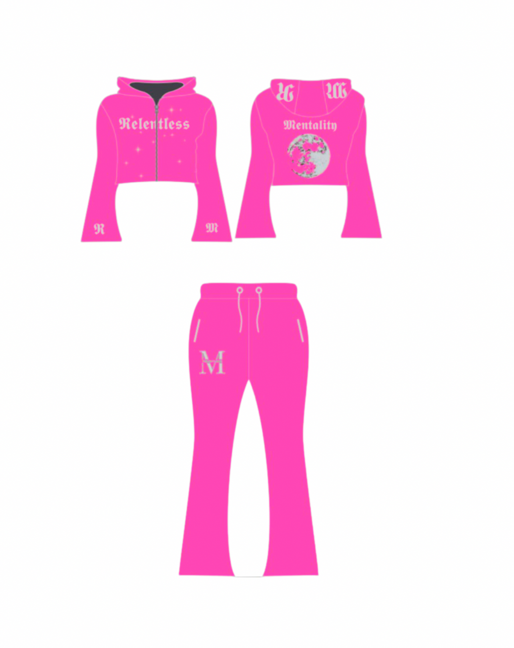 WOMEN’S LUV U 2 MOON AND BACK SET