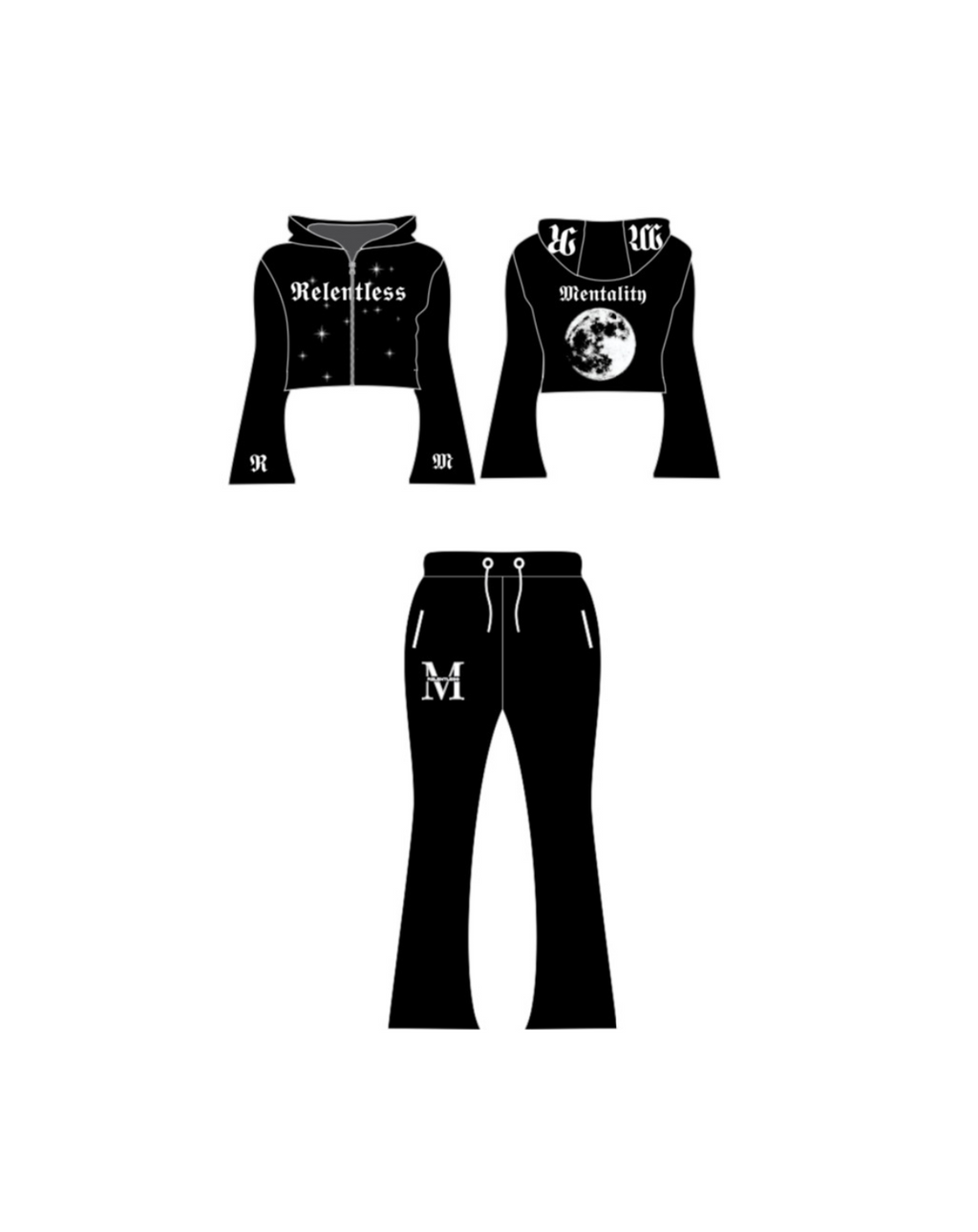 WOMEN’S LUV U 2 MOON AND BACK SET