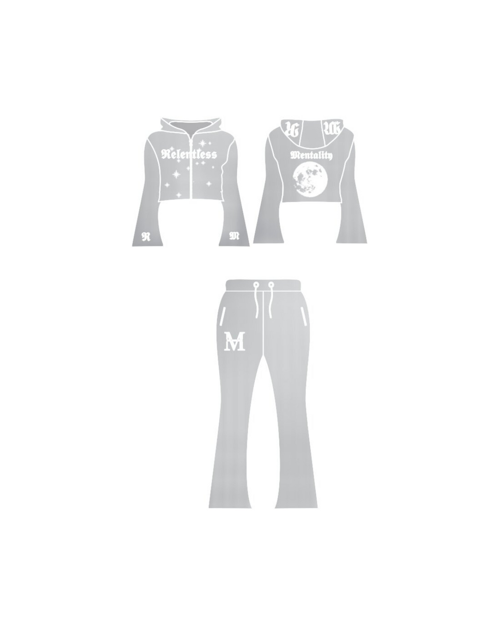 WOMEN’S LUV U 2 MOON AND BACK SET