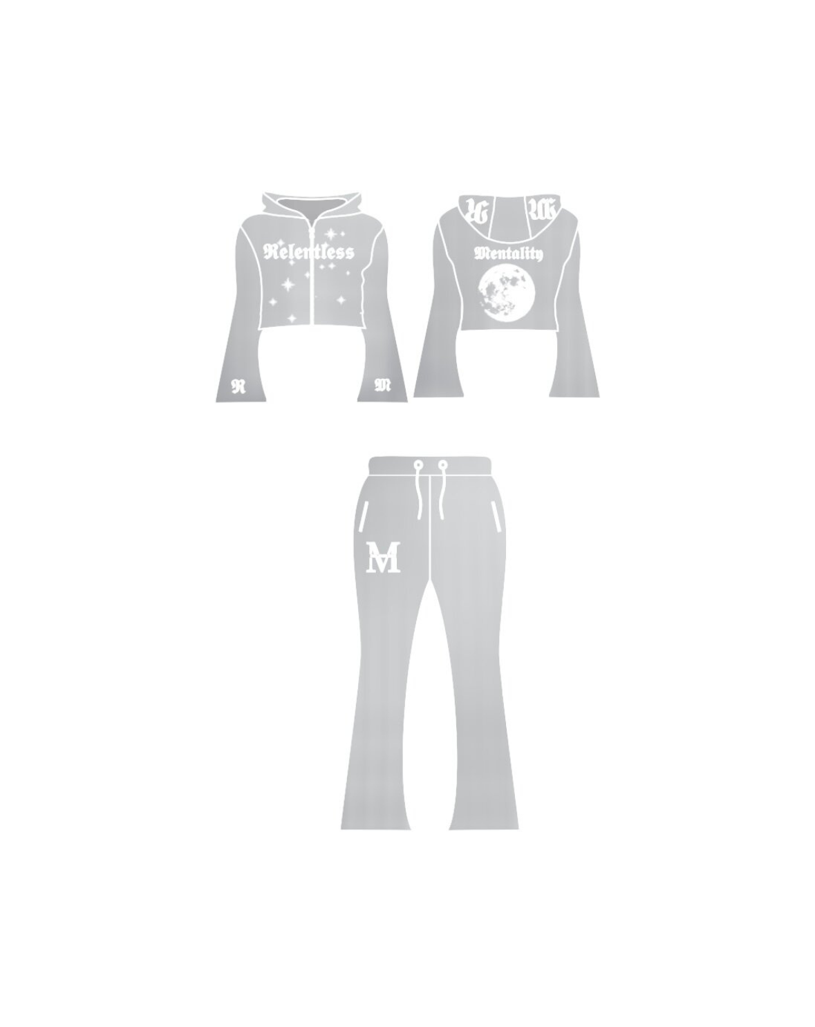 WOMEN’S LUV U 2 MOON AND BACK SET