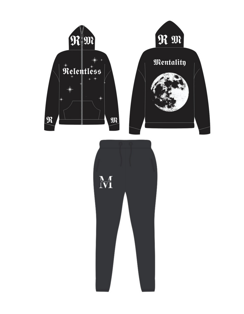 LUV 2 MOON AND BACK SET