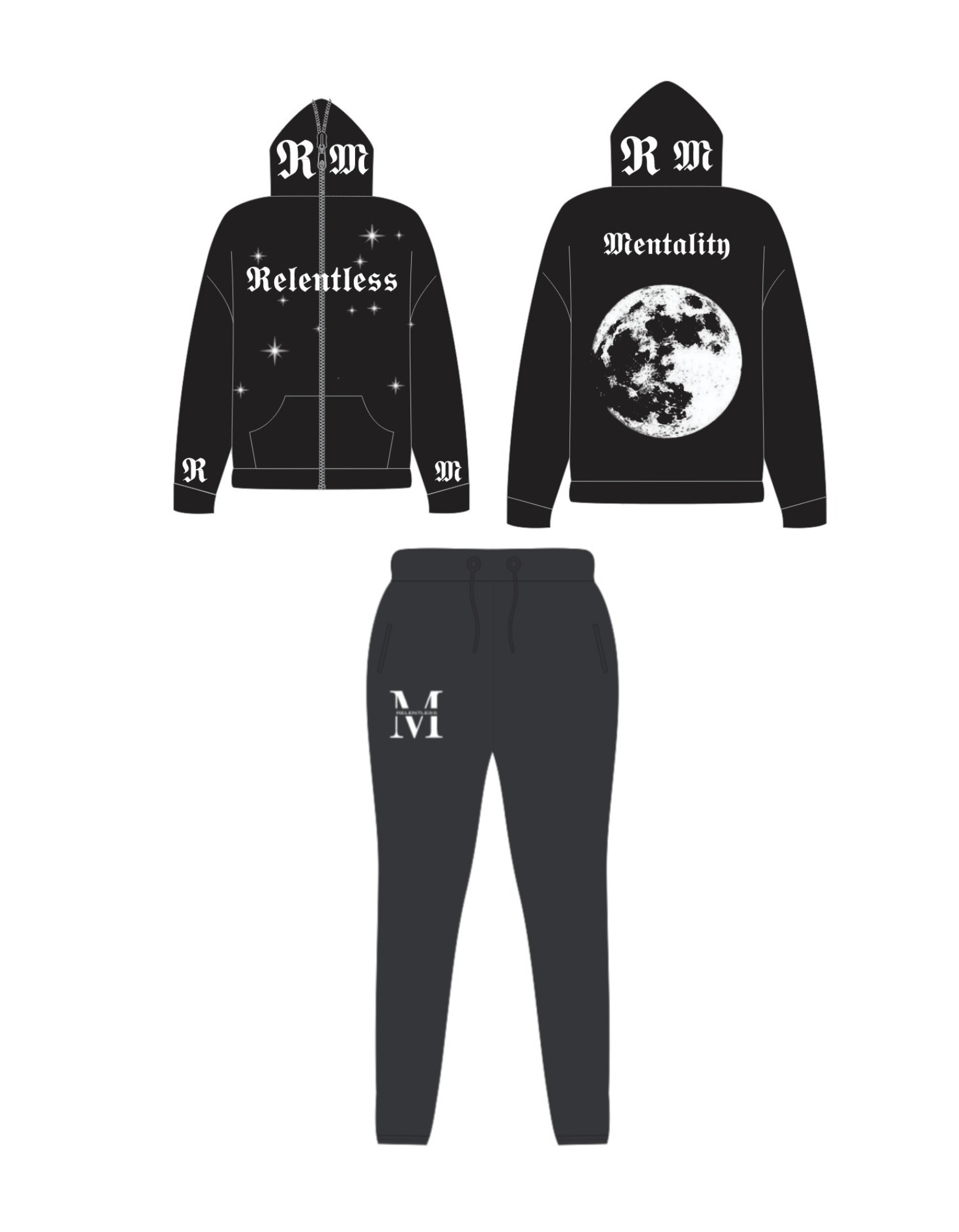 LUV 2 MOON AND BACK SET